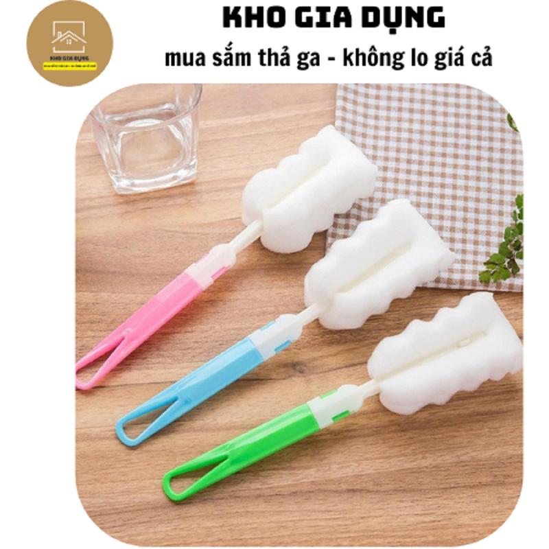 Cọ bình sữa cho bé , cọ cốc đa năng tiện dụng bằng mút nhiều màu 88111