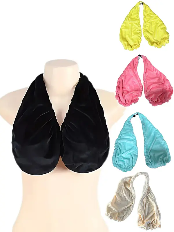 Women's Solid Color Double-sided Velvet Bra Insert, Breathable Comfortable Bra Pad, Soft Bra Insert for Beach, Sports, Daily Wear 1