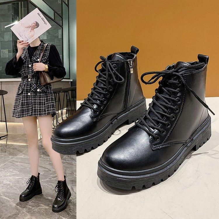 Bốt Nữ Kéo Khoá Cổ Nhỡ UnZang Mẫu Mới Hót Trends Nhất Năm Nay GiàY Shoes Boot Len Women