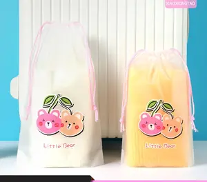 ⚡AG⚡ AC55 POUCH SERUT DRAWSTRING KARAKTER SERBAGUNA Bunga Plastik