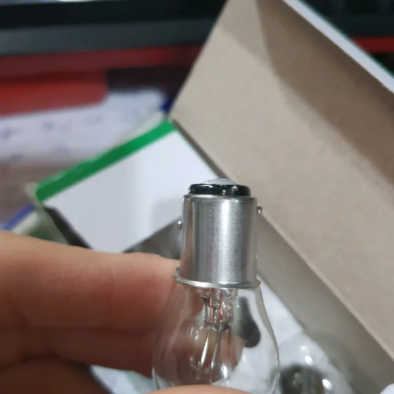 hộp 10 bóng đèn xi nhan, đèn phanh 12v 24v 21w xe tải, xe hơi, máy công trình Phụ Tùng 6