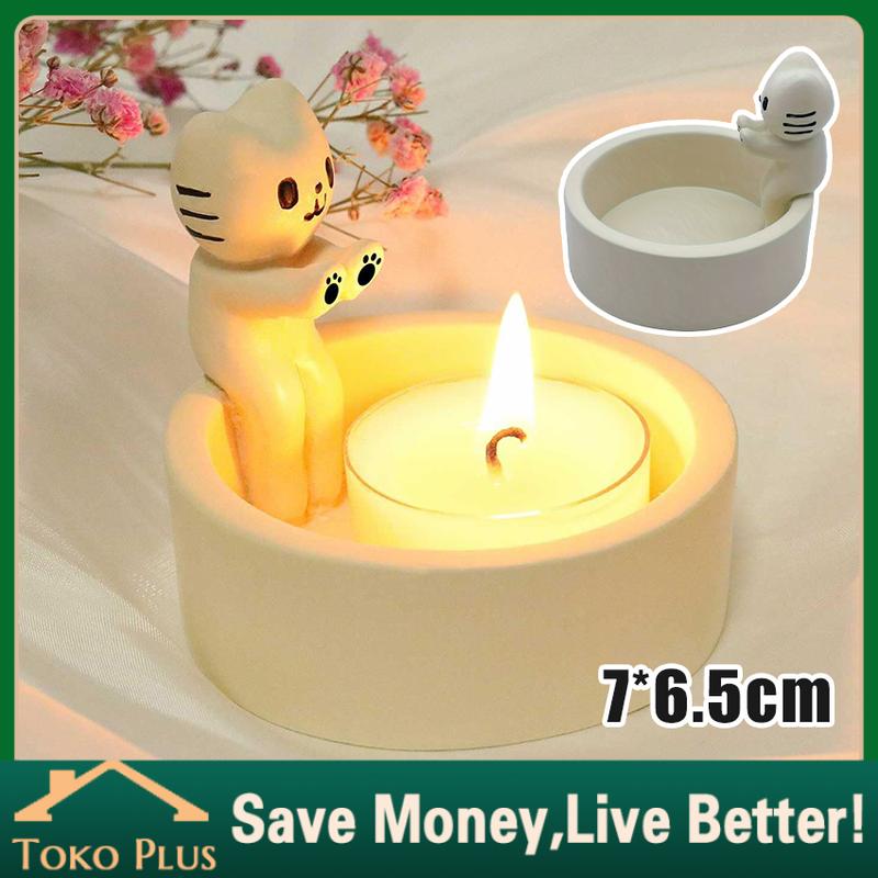 Tempat Lilin Kaca Aromaterapi untuk Meja Makan Dekorasi Rumah Unik dan Elegan Candle Holder dengan Model Nordic Aesthetic 0