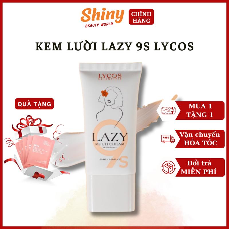 Kem lười LAZY 9S LYCOS - Kem lười LYCOS dưỡng da trắng sáng, che khuyết điểm, chống nắng SPF 50 PA+++ - Shiny Beauty World