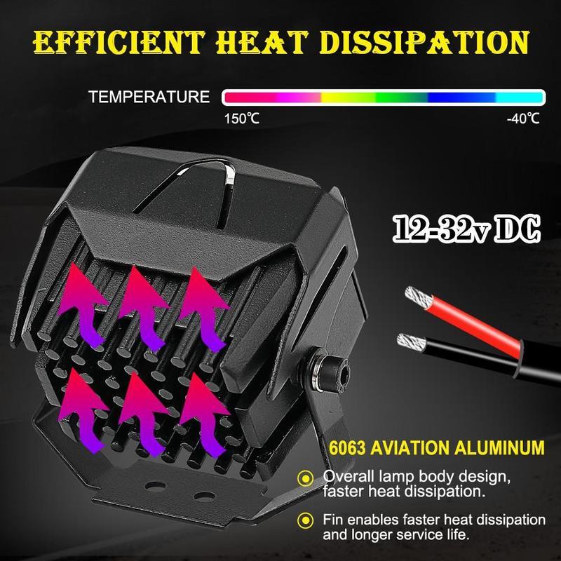 Product Introduction of Đèn sương mù LED 12D 3" 100W 6000K 3000K 12000LM chuyên dụng cho xe máy/xe địa hình/xe tải/ô tô 12V 24V Phụ Tùng 17