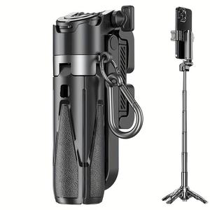P15ミニ手振れ補正携帯電話三脚スタンド、ポータブルトラベルカメラブラケット、撮影とビデオ録音に最適