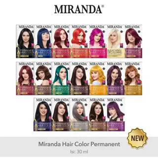 [KECIL] MIRANDA Premium Hair Color Cat Pewarna Rambut 30ml KECIL