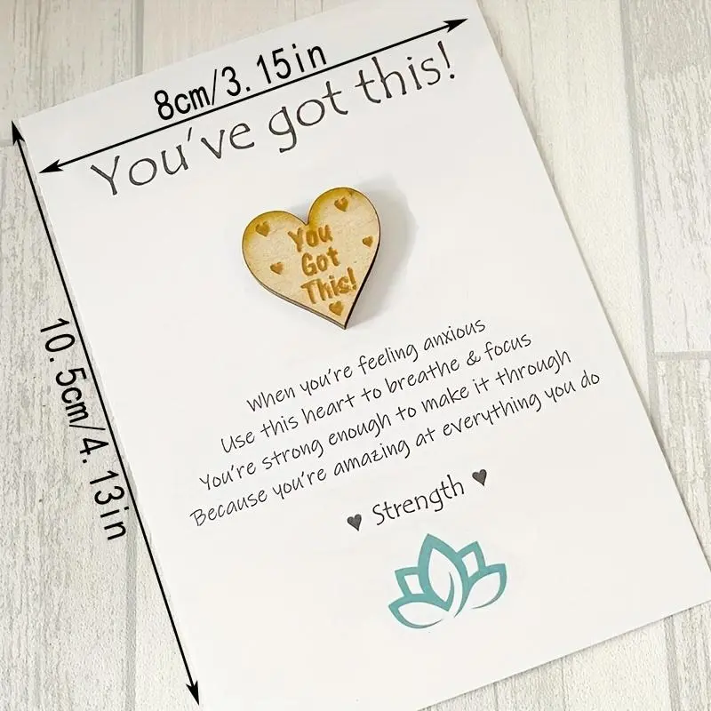 You've Got This Heart Shaped Pocket Hug Token, 1 Count Encouragement Gift for Friend Family, Strength Gift, Teenage Girl Gifts 1