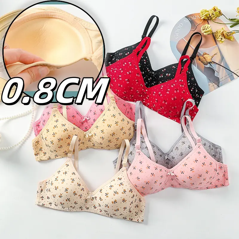 Áo Ngực Không Đường May, Phong Cách Ngọt Ngào, Không Có Vòng Thép, Không Dây, Thoải Mái, Thân Thiện Với Làn Da, Dành Cho Phụ Nữ, Đồ Lót Đẩy Lên