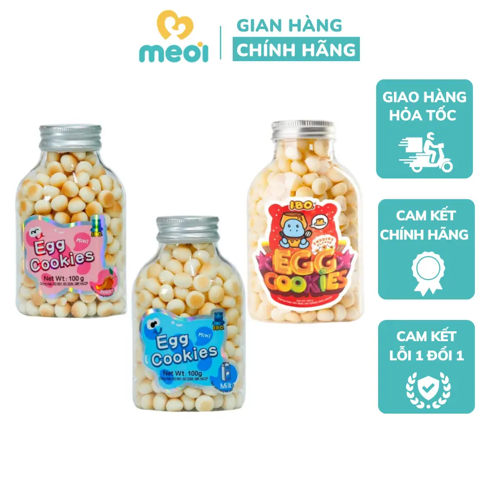 Bánh Ăn Dặm, Bánh trứng IBO 100g