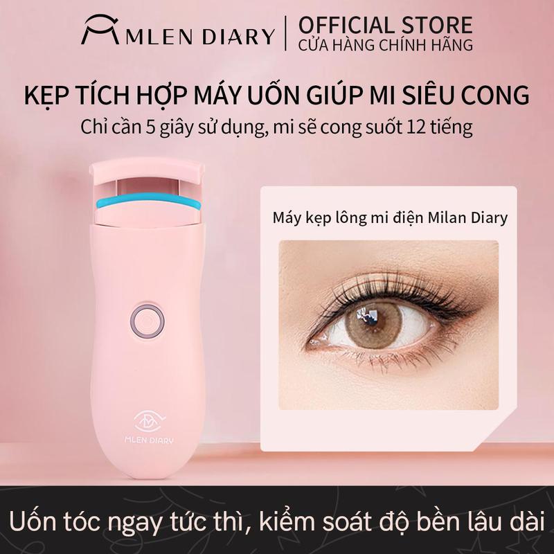 Mlen Diary - Kẹp Mi Điện Có Chức Năng Làm Nóng, Làm Cong Lâu Cả Ngày. Dùng Được Cho Mi Giả Laser Kẹp Mi Nhiệt Máy Uốn Mi Máy Uốn Lông Mi Bằng Nhiệt
