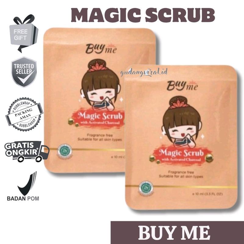 BUYME MAGIC SCRUB CHARCOAL SCRUB BUYME SACHET Mencerahkan 0