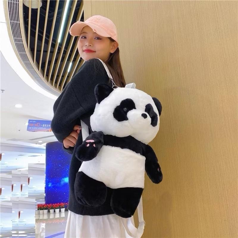 Balo gấu trúc size to 45cm . Balo gấu các loại xu hướng đi học đi chơi chekin chụp ảnh. Balo búp bê nhồi bông dễ thương