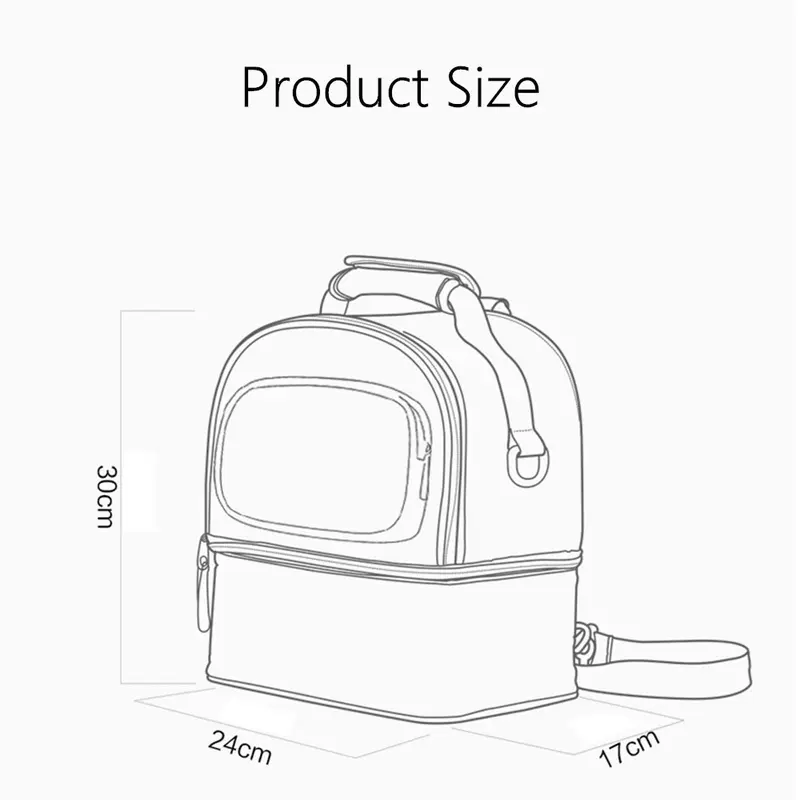 Mocababy Tas ASI cooler bag ASI tas penyimpanan asi diaper bag sling cooler bag Tas susu multifungsi tas makan siang dua lapis ASI tas Ransel Bags Bayi 8