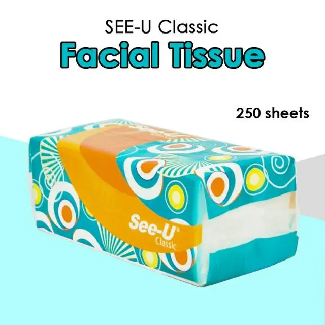 (isi 6 tissue ) Tisu tissue See-U See U 250 sheet 2ply tissue kering tissu lembut