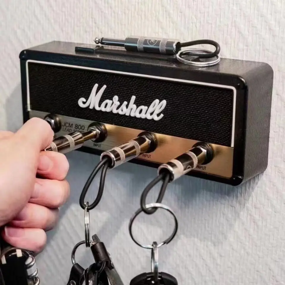Móc Chìa Khóa Đồ Trang Trí Âm Nhạc, Ổ Cắm Chìa Khóa Marshall JCM800, Móc Chìa Khóa Guitar, Hộp Đựng Chìa Khóa Nữ Women