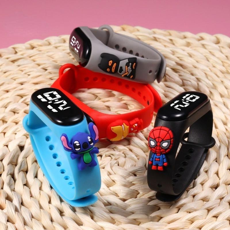 Đồng Hồ Thể Thao Trẻ Em, Thiết Kế Nhân Vật Hoạt Hình, Đèn LED, Kỹ Thuật Số, Dây Đeo Cổ Tay, Chống Nước, Thích Hợp Cho Bé Trai Và Bé Gái, Trẻ Em Đi Học, Đồng Hồ Nhân Vật Pikachu