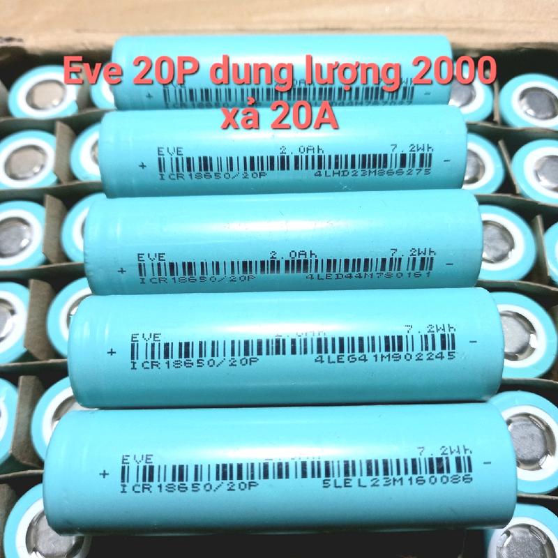Pin EVE 20P dung lượng 2000 xả 20A 18650