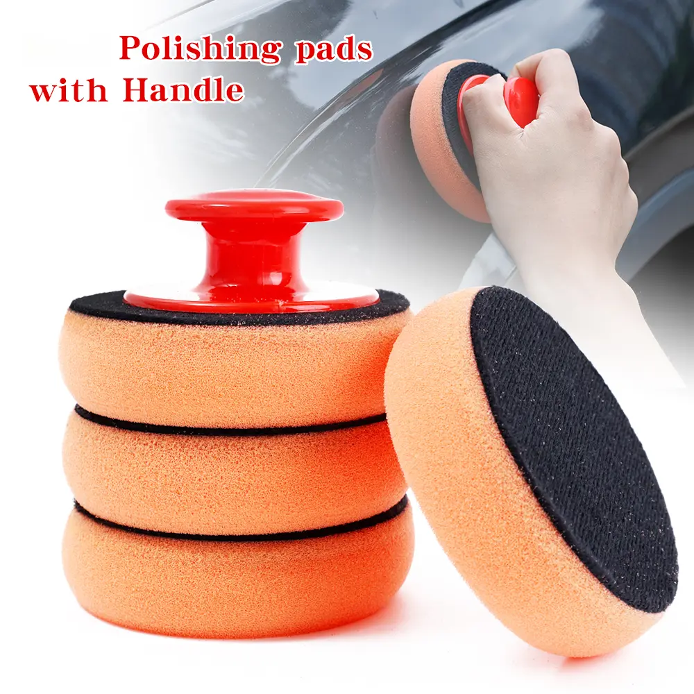 Car Wash Polish Pad Sponge Car Cleaning Cloth For Auto Polisher Waxing Sponge Waxing Sponge Set