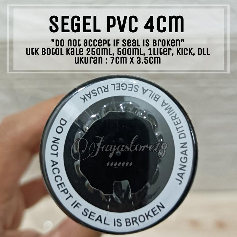Product Introduction of 1PACK SEGEL PLASTIK PVC murah  tulisan DO NOT ACCEPT IF SEAL BROKEN BOTOL diameter 3.7cm 4cm 4.5cm murah untuk BOTOL cantik 350ML KALE 250ML 500ML 1LITER SEGEL PLASTIK PVC Jayastore18 21