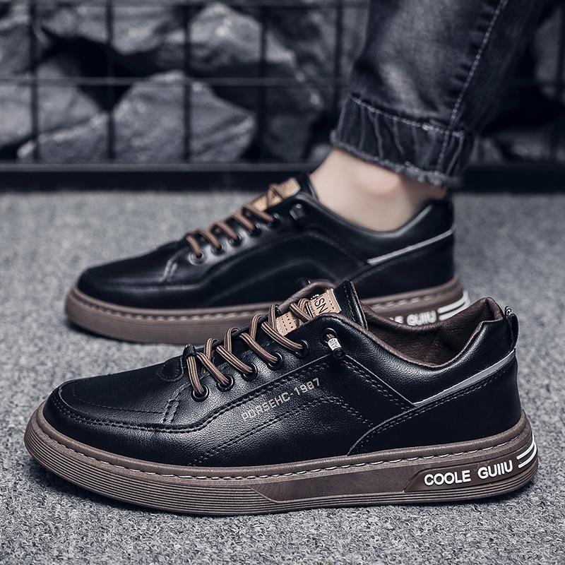 Product Introduction of Men's shoes soft soles stylish soft leather wear-resistant non-slip breathable and waterproof Casual men's sports shoes 36