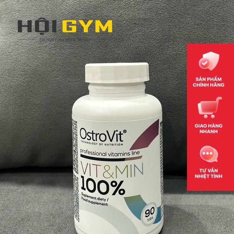  Thực phẩm bổ sung vitamin tổng hợp Ostrovit Vit&min  90 Viên |Hàng Chính hãng 
