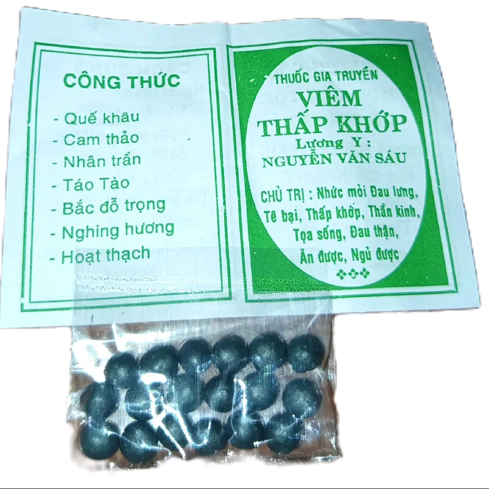 [HOT] Combo 100 gói Viêm thấp khớp gia truyền tặng 03 chai dầu viêm xoang  Hỗ trợ nhức mõi, đau lưng, tê bại, thấp khớp, thần kinh toạ, đau thận. Ăn khoẻ ngủ ngon