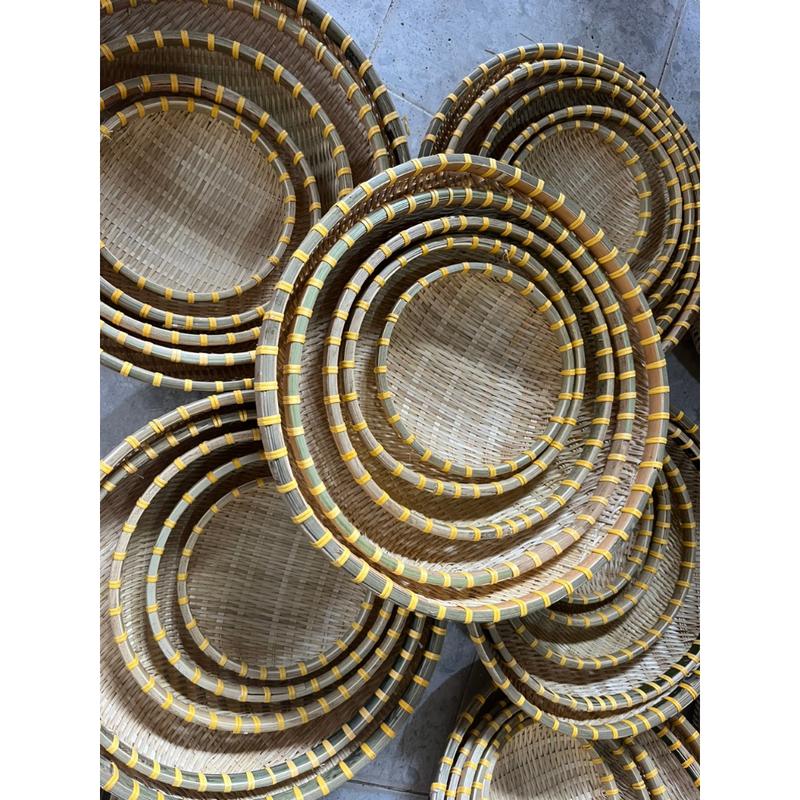 Rá Tre Rổ Tre Trang Trí Rổ Rá Đựng Hạt Trang Trí Decor Quán 20/25/30/35cm 2