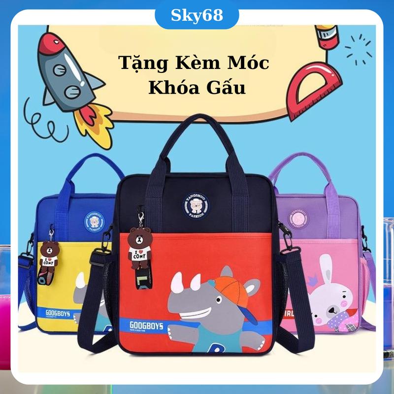 Balo Đi Học Cho Bé Tiểu Học SKY HT01 - Túi Xách Đi Học Thêm