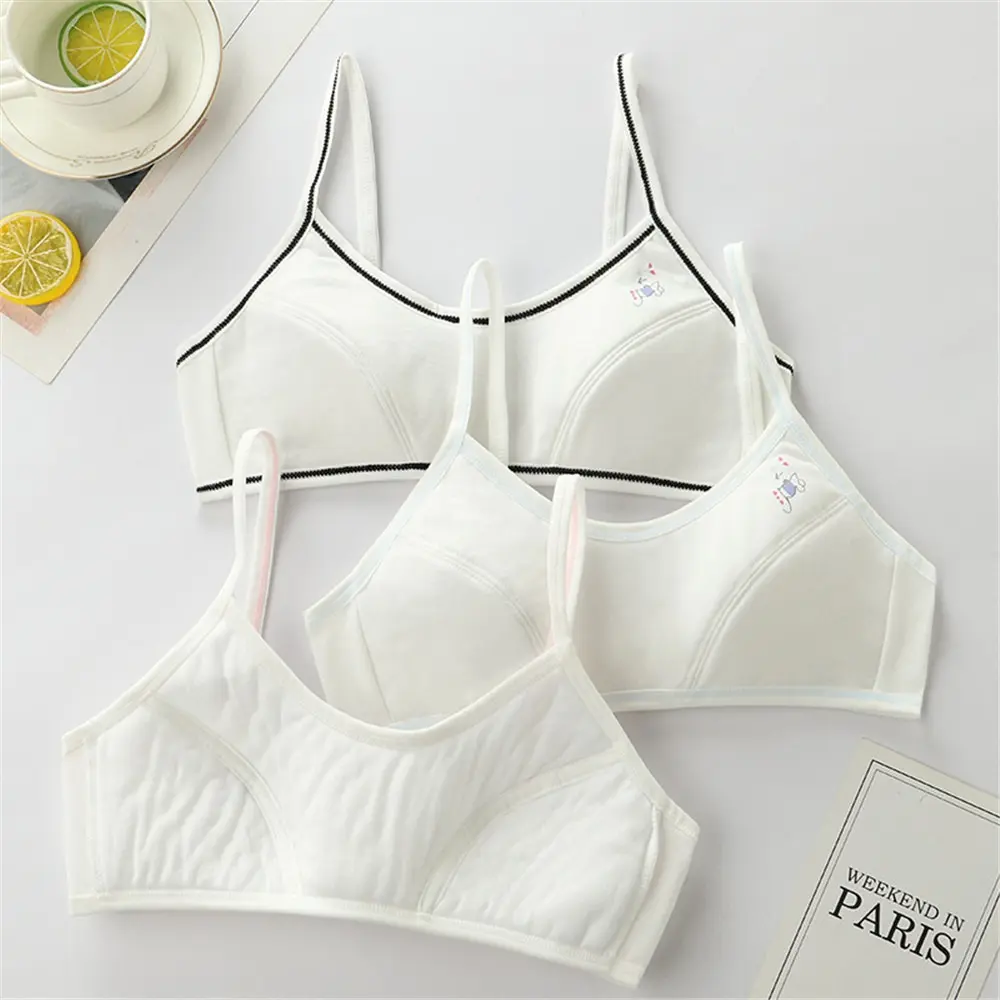 Áo Ngực Bông, Cho Bé Gái, Liền Mạch, Thân Thiện Với Làn Da, Áo Crop Top, Thích Hợp Cho Thời Kỳ Phát Triển, Cho Học Sinh, Áo Yếm, Thoải Mái Và Thoáng Khí, Áo Ba Lỗ, Đồ Lót Trẻ Em, Đồ Lót Nữ, Quần Áo Dưới