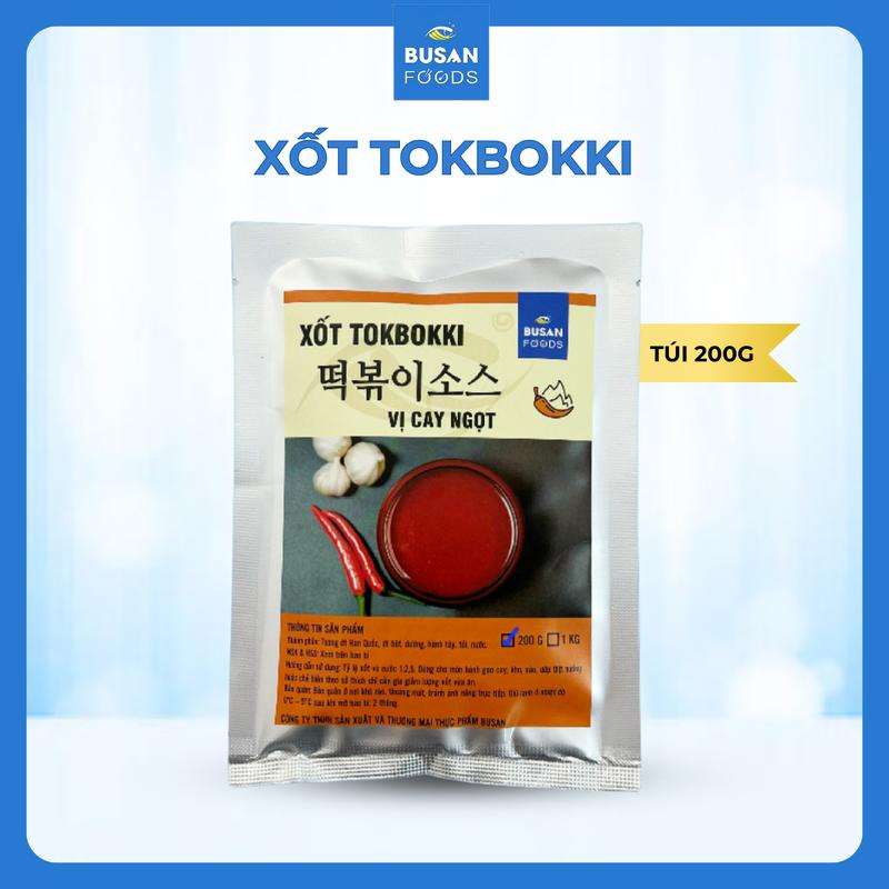  200g Nước Xốt Gia Vị Nêm Bánh Gạo Tokbokki Xốt Tokbokki Vị Cay Ngọt Xốt Không Cần Gia Vị Thêm Tương Sốt Gia Vị Nêm Chấm Nước Sốt Không Chua Tương Ớt Sốt Tokbokki 