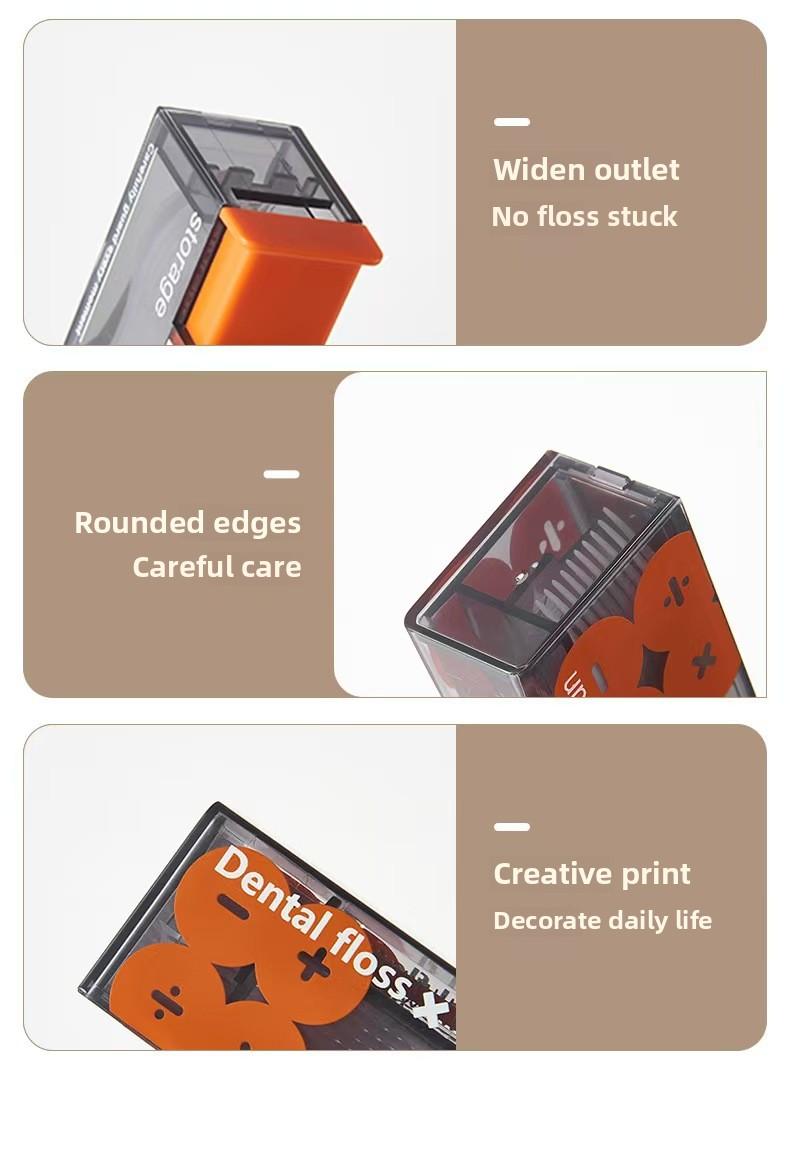 Product Introduction of Dental Floss Dispenser Containing 10Pcs Floss Dental Floss Storage Box Auto Refillable Oral Hygiene Care Floss Pick 9