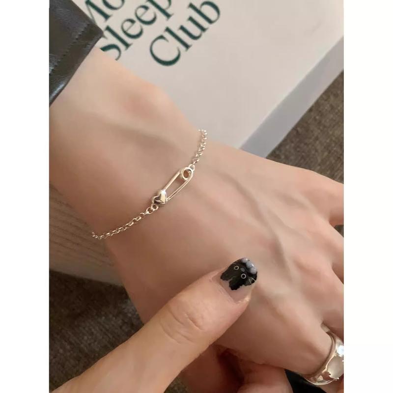Vòng Tay Kẹp Trái Tim, Ba Chiều, Màu Trơn Vòng Tay Khí Chất lactay nam Phụ Kiện vong  tay vòng  tay vòng  ximen cỏ  ba 2