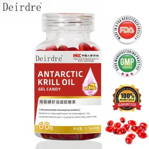 Minyak Krill Antartika 60Kapsul Astaxanthin Kapsul Astaxanthin untuk Peningkatan Kardiovaskular Krill Oil Krill Oil Antartica Kapsul Minyak Ikan Sehat Alami Kapsul Suplemen Makanan Minyak Krill Kesehatan