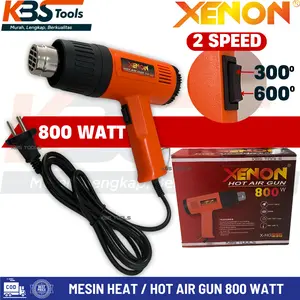 Mesin Hotgun Alat Pemanas Heat Gun 800 Watt XENON HG003X Hot Blower Segel Minuman Perekat Pelepas Sticker Riben
