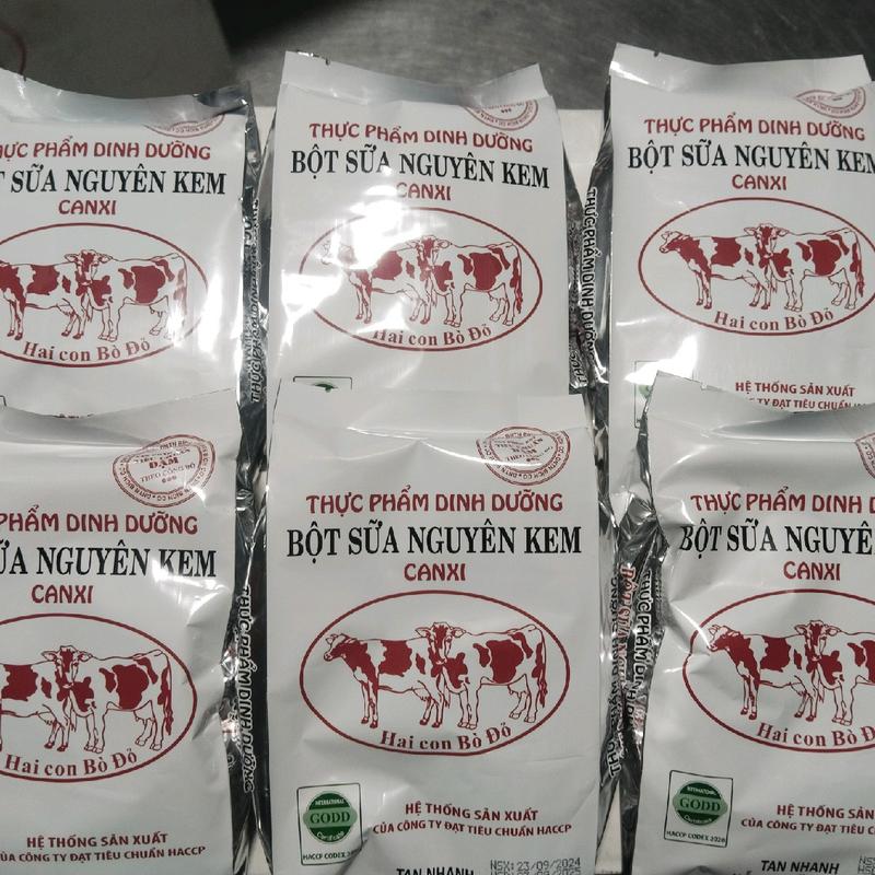sữa bột nguyên kem 2 con bò đỏ hỗ trợ  bịch 500g 3