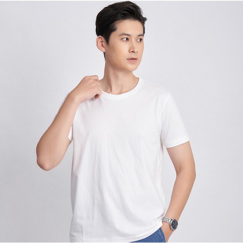 Áo Thun Trơn Nam Nữ Cổ Tròn Chất Cotton Mỏng Nhẹ Thoáng Mát Menswear áo  thun essentials áo  thun adlv 5