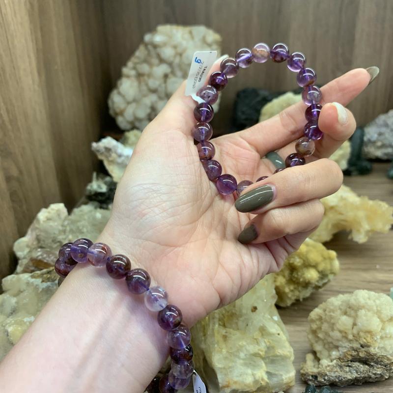 Vòng đá đeo tay Aurora - Thạch Anh Cầu Vồng đá thiên thiên, năng lượng tích cực, cải thiện giấc ngủ 2