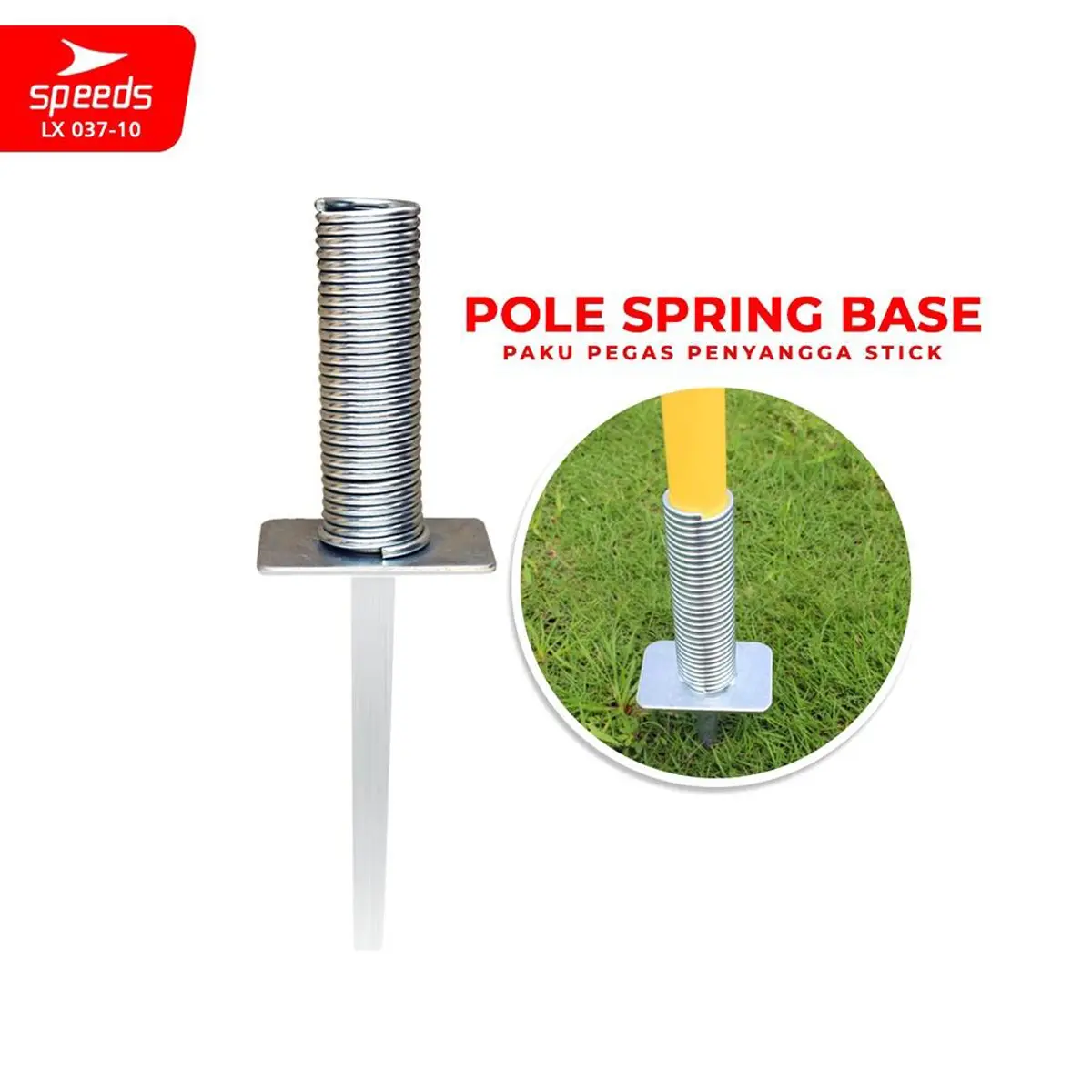 SPEEDS Stick Base Pegas Spring Base Penahan Stik Model Tongkat Kelincahan Agility Training 037-10