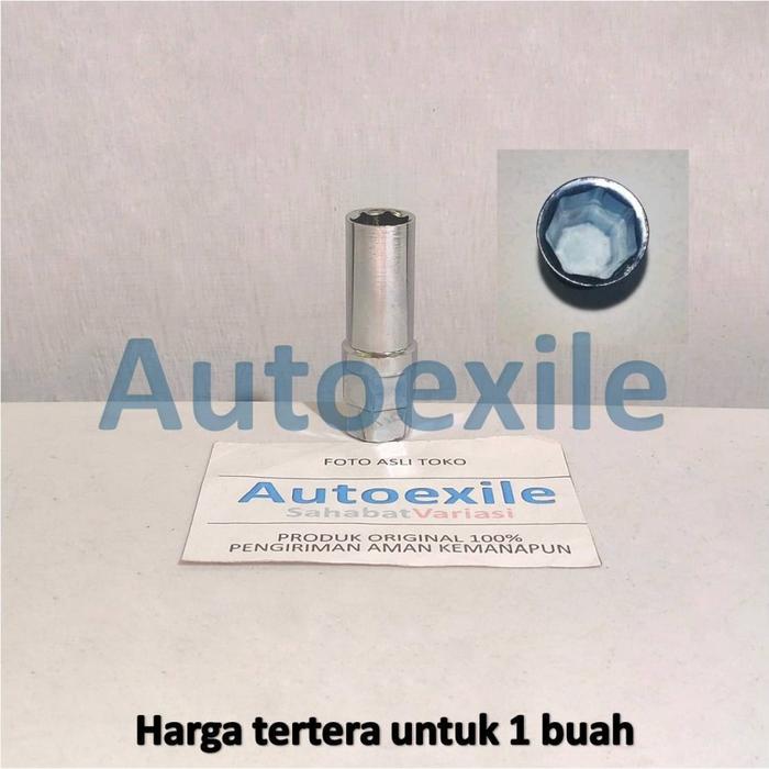 Gambar Kunci Shok Heptagon 16.5 mm Untuk Buka Mur Roda Segi Tujuh Max Guard 16,5 mm - Chrome dari Autoexile Kota Medan 5 Tokopedia