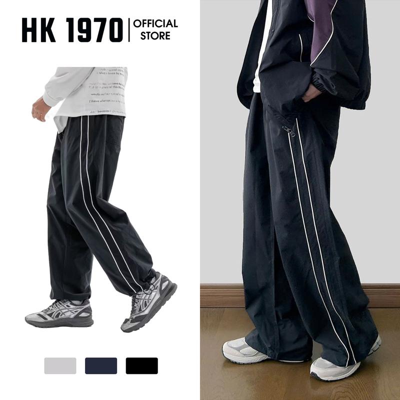 Quần Thể Thao Nam Nữ Có Dây Rút Chất, Dáng Rộng Trẻ Trung Dễ Phối Đồ Thời Trang - Q184 Menswear Pants quần _ gió nam