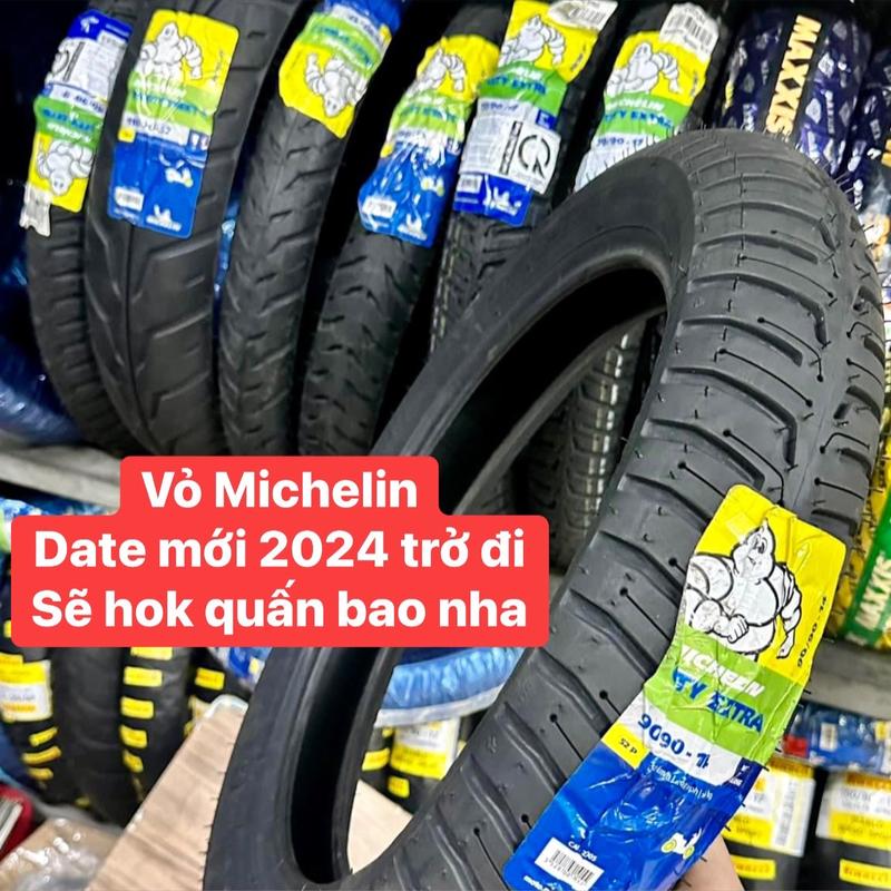 Lốp Michelin City Extra và Pilot Street 2 không ruột, chất liệu Cao Su Phụ Kiện, vỏ xe máy