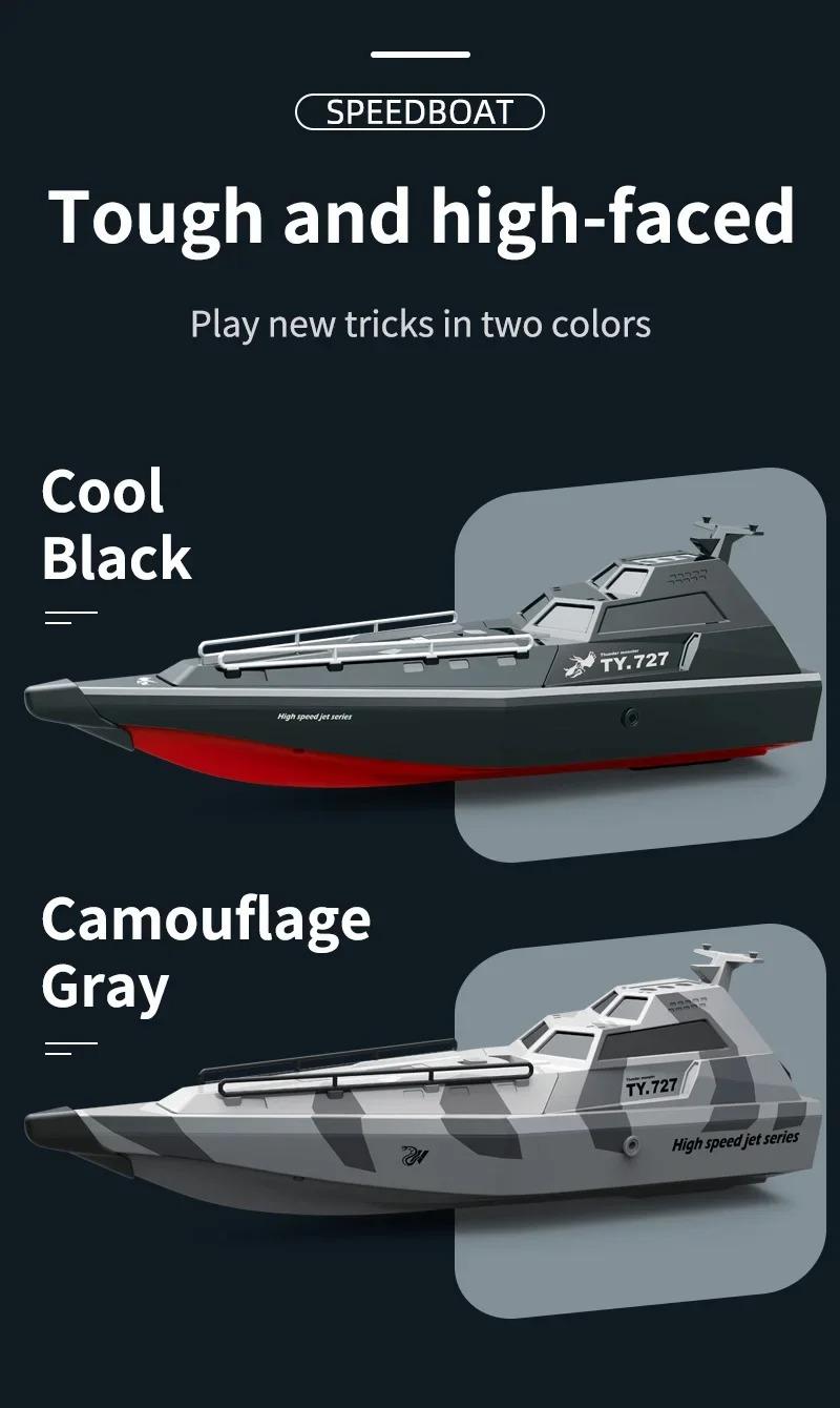 Product Introduction of 2.4GHz TY727 RC TURBOJET PUMP High-Speed Remote Control Jet Boat Low Battery Alarm Function adult Children Toy Gift 11