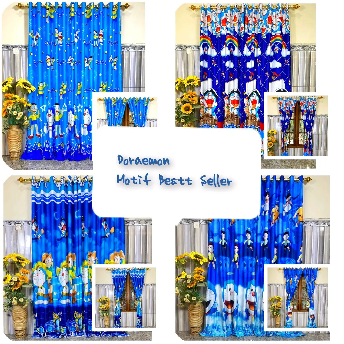 Gorden Smokring Motif Doraemon Korden Pintu Dan Jendela