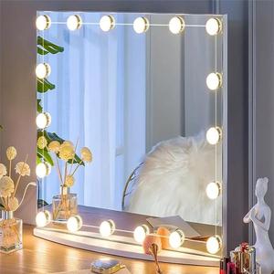 LED Makeup Mirror Light, USB Powered 10 Bulbs Dimmable Light, Adjustable Color & Brightness Control Light for Dressing Table, Vanity Mirror Light