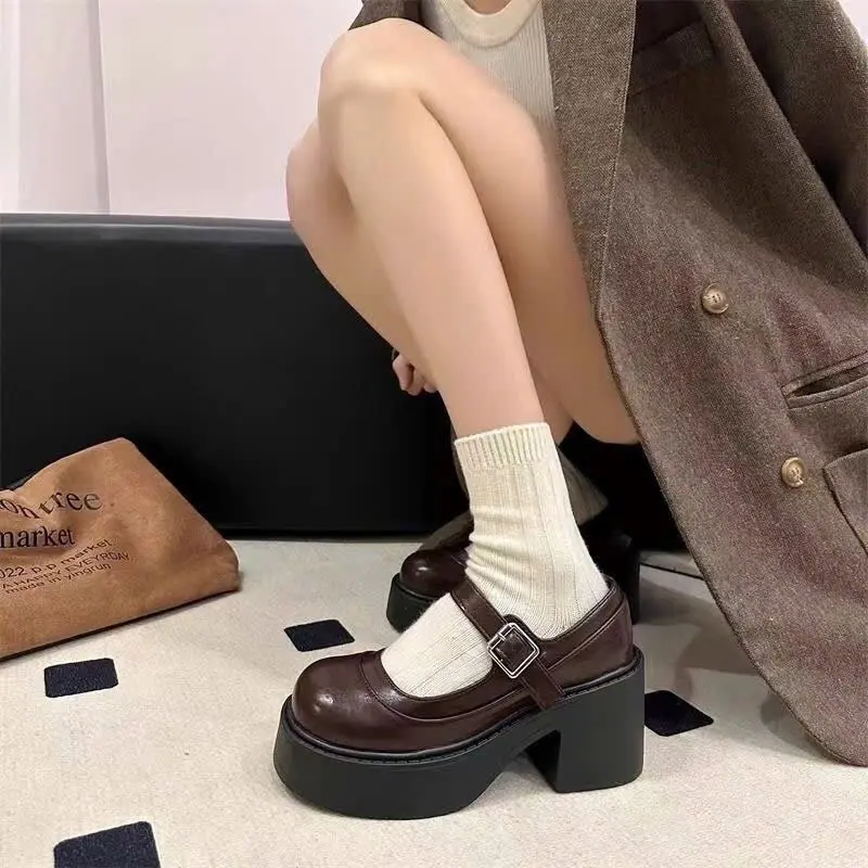[ MUA 1 TẶNG 1 ]  Giày tiểu thư công chúa lolita form 1.5 mới nhất mùa thu đông 2024 G89 - Tặng 1d tất thêu hình ngẫu nhiên 4