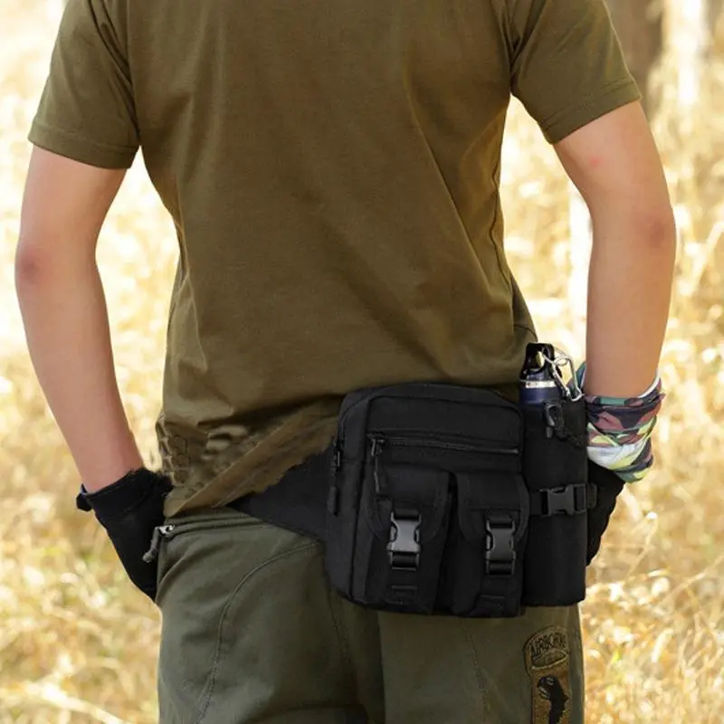 Outdoor Cycling Waist Bag, Multifunctional Water Bottle Storage Bags, Zipper Belt Bag, Running Headset(1 Count) Storage Equipment, Outdoor Sports Accessories 6