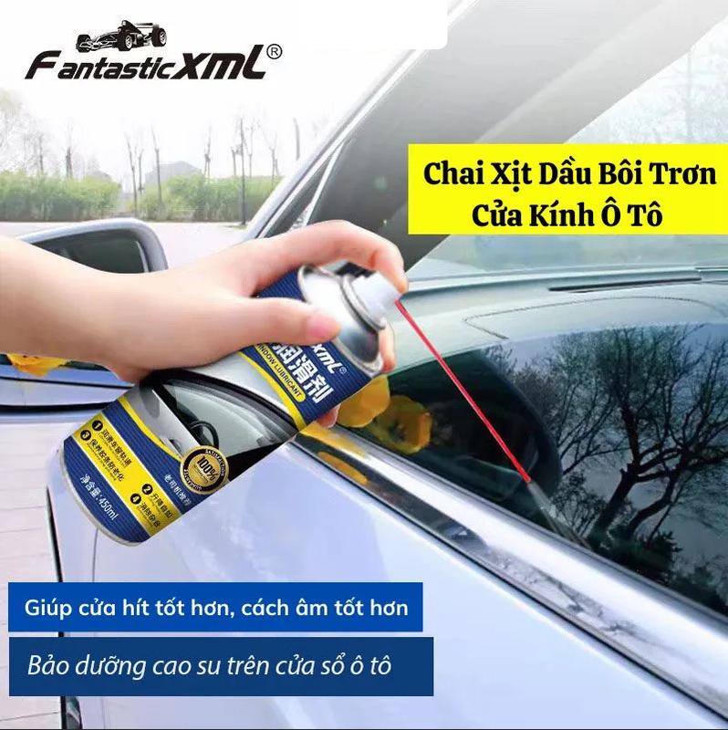 Chai Xịt Dầu Bôi Trơn Cửa Kính Ô Tô ,Chống Kẹt Kính Bảo Dưỡng Gioăng Cao Su Cửa Nóc Xe Hơi 450ml