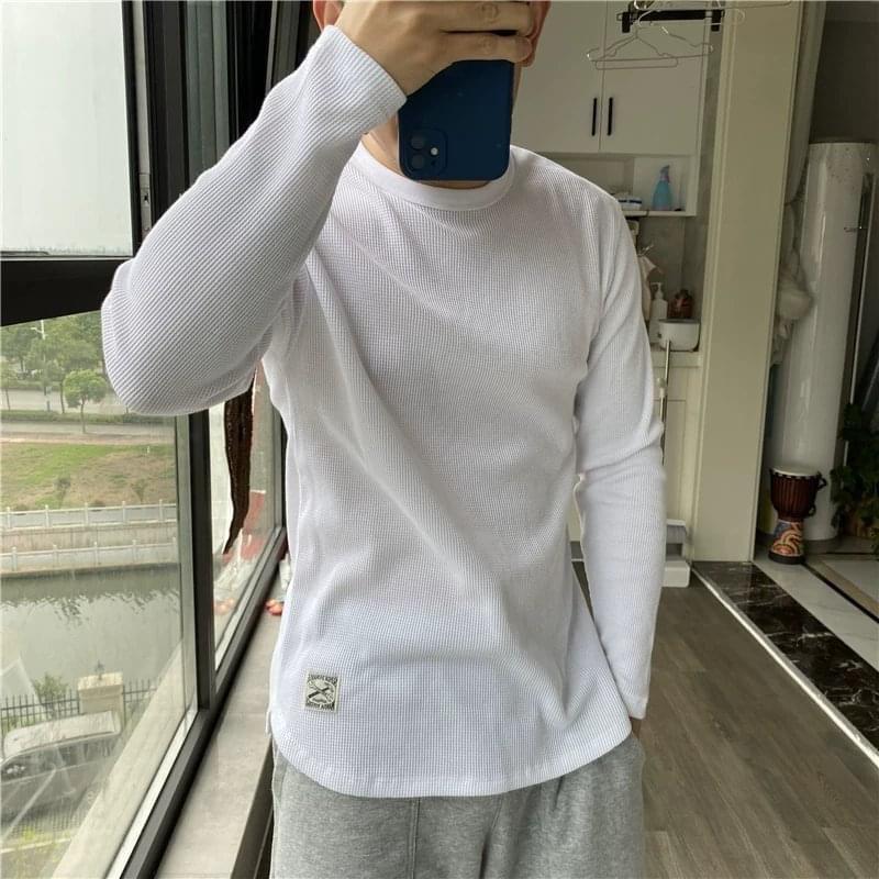 Áo Thun Nam Dài Tay chất liệu thun tăm và tổ ong tông 4 màu 6