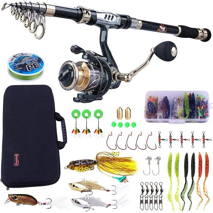 Fishing rod set original fishing rod and reel set fishing rods - TikTok ...