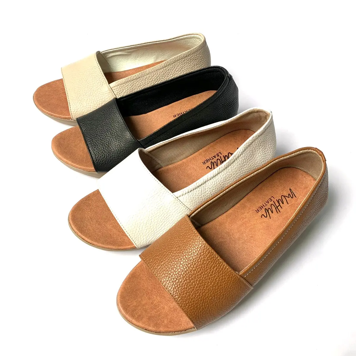 MuhunLeather - sendal sepatu wanita kulit motif Lauren
